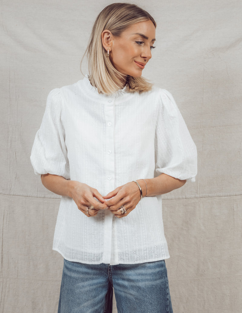 Bridget Button Up Top