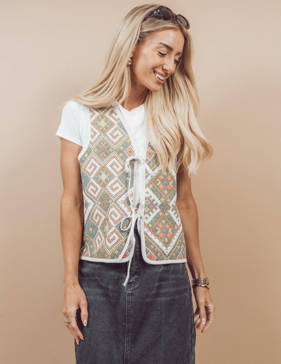 Winona Printed Vest