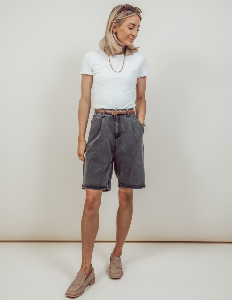 Eugenia Bermuda Denim Shorts