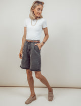 Eugenia Bermuda Denim Shorts