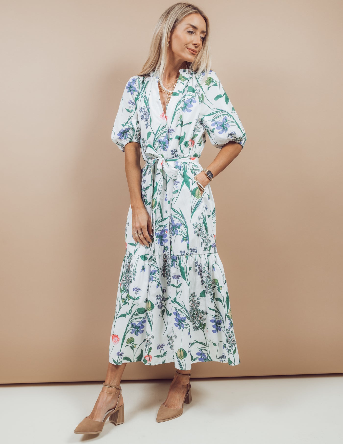 Clove Garden Midi Dress