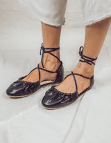 Laney Lace Up Ballet Flats