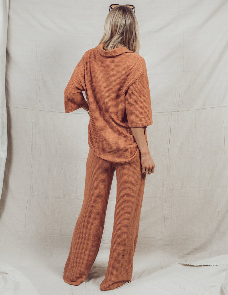 Lina Waffle Knit Pants