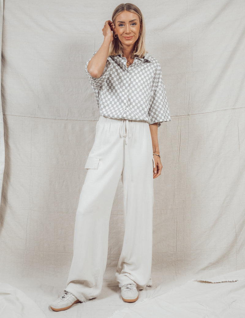 Lena Linen Cargo Pants