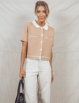 Brinnah Cropped Button Down