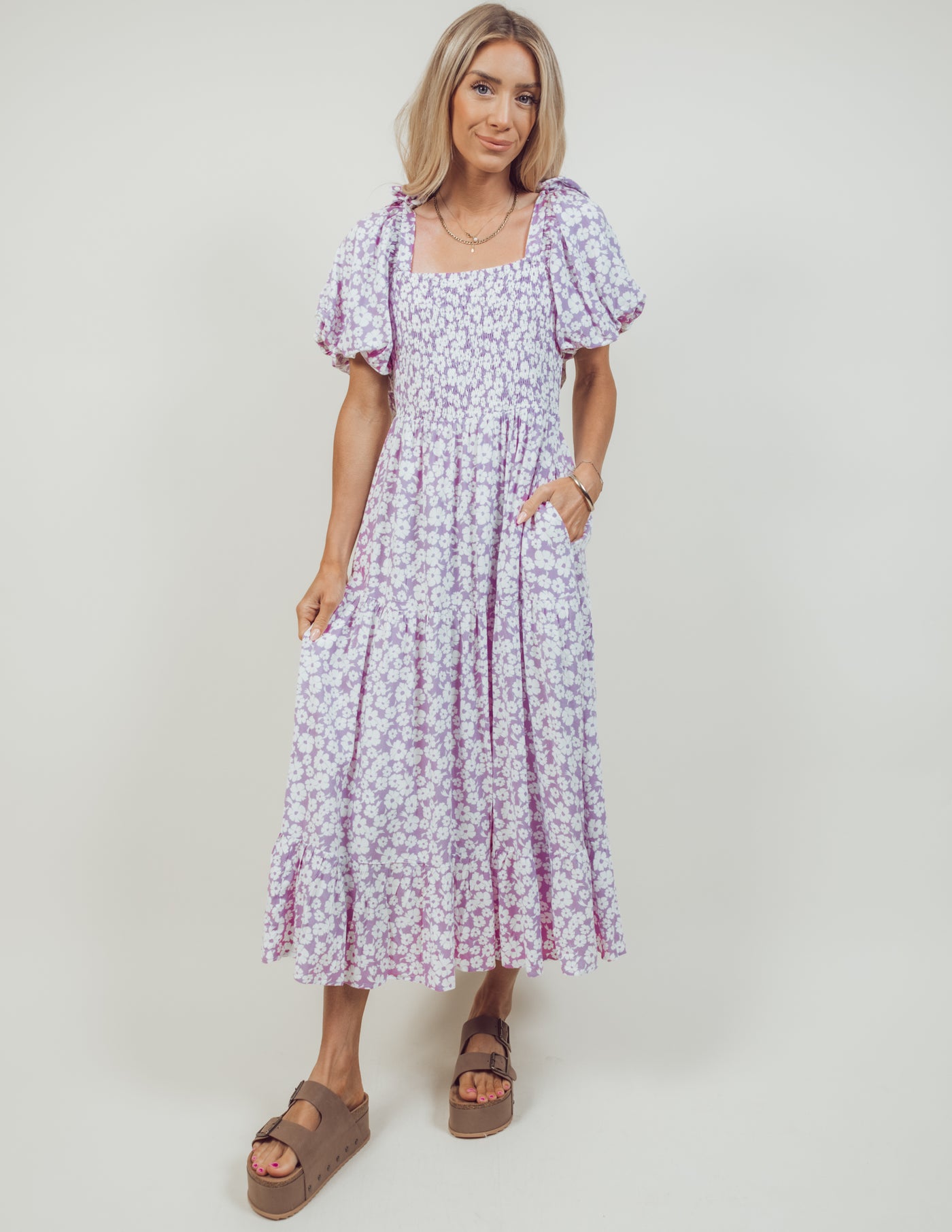 Gia Floral Midi Dress