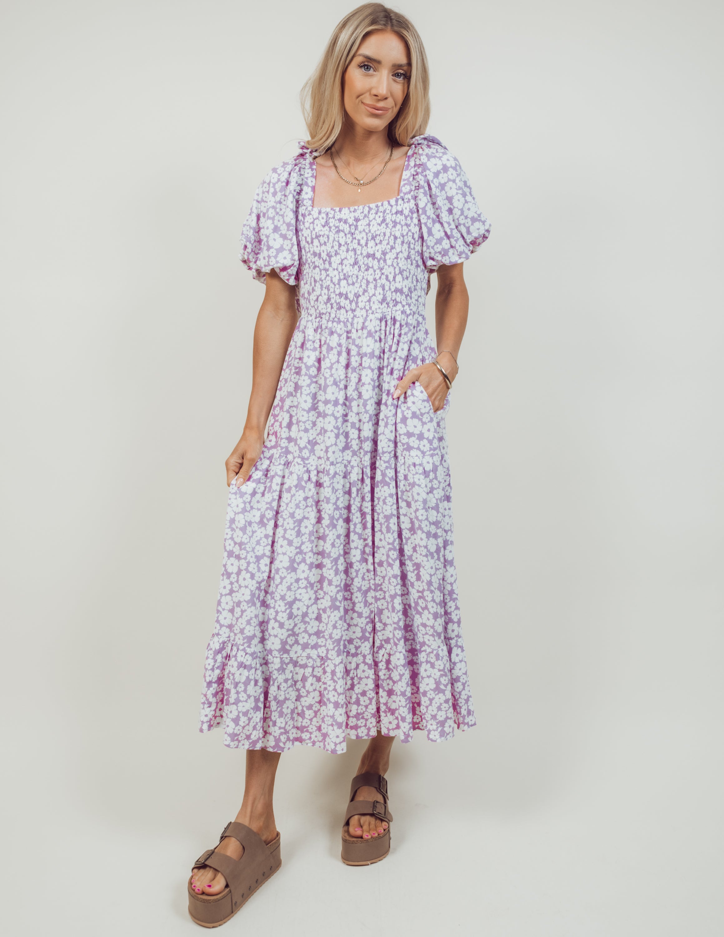 Gia Floral Midi Dress