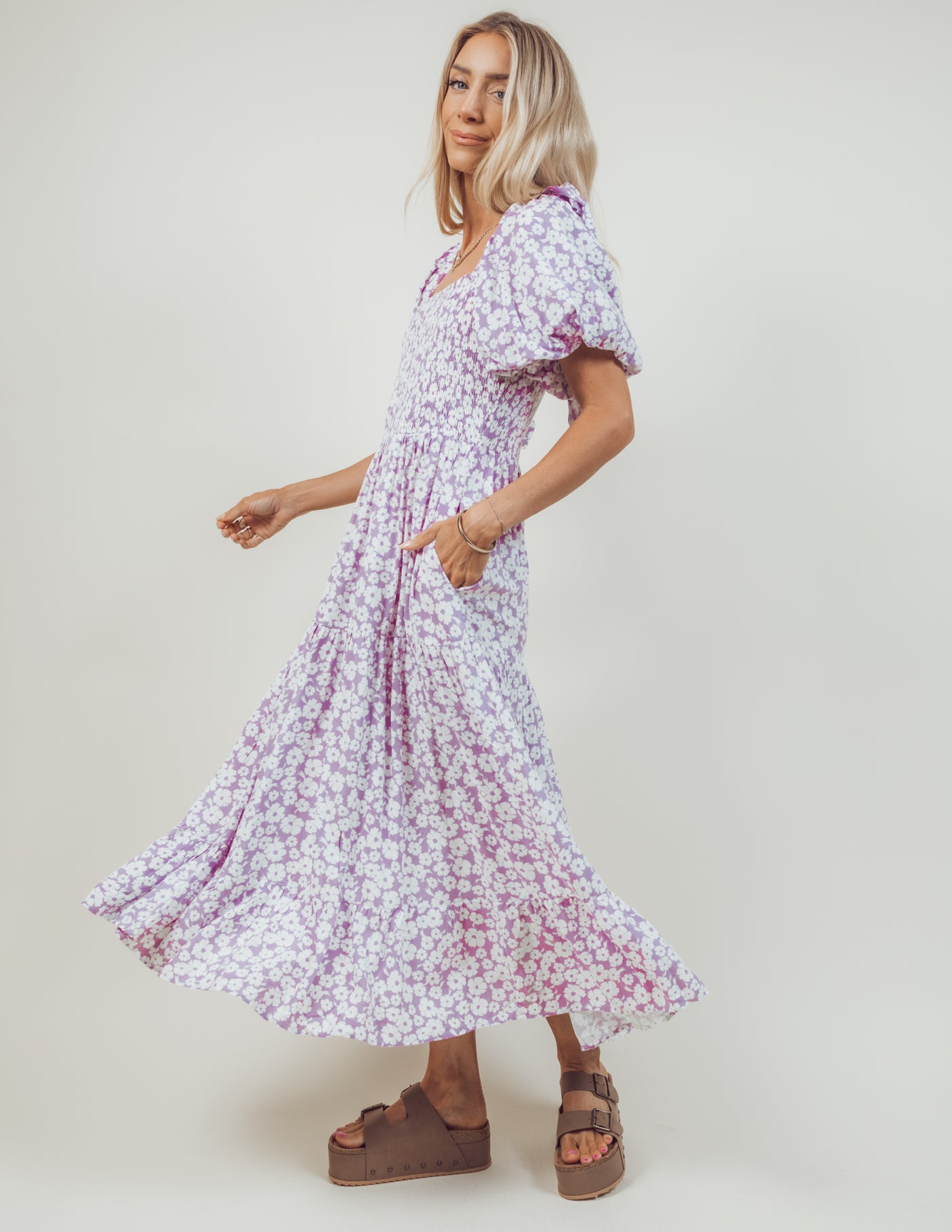 Gia Floral Midi Dress