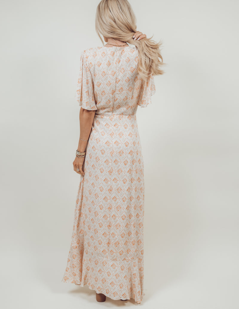 Colton Printed Wrap Dress