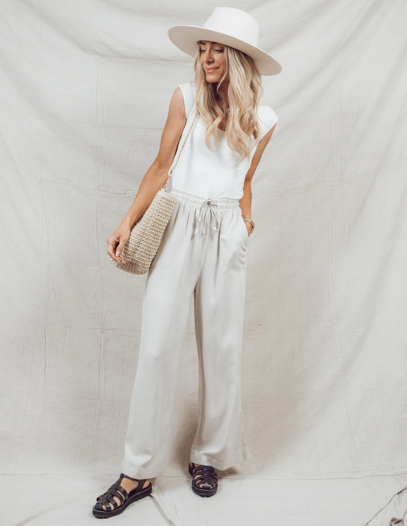 Jedda Wide Leg Linen Pants