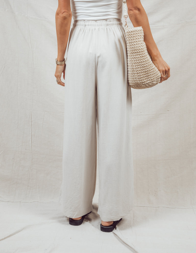 Jedda Wide Leg Linen Pants