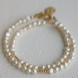 Pearl Double Wrap Bracelet