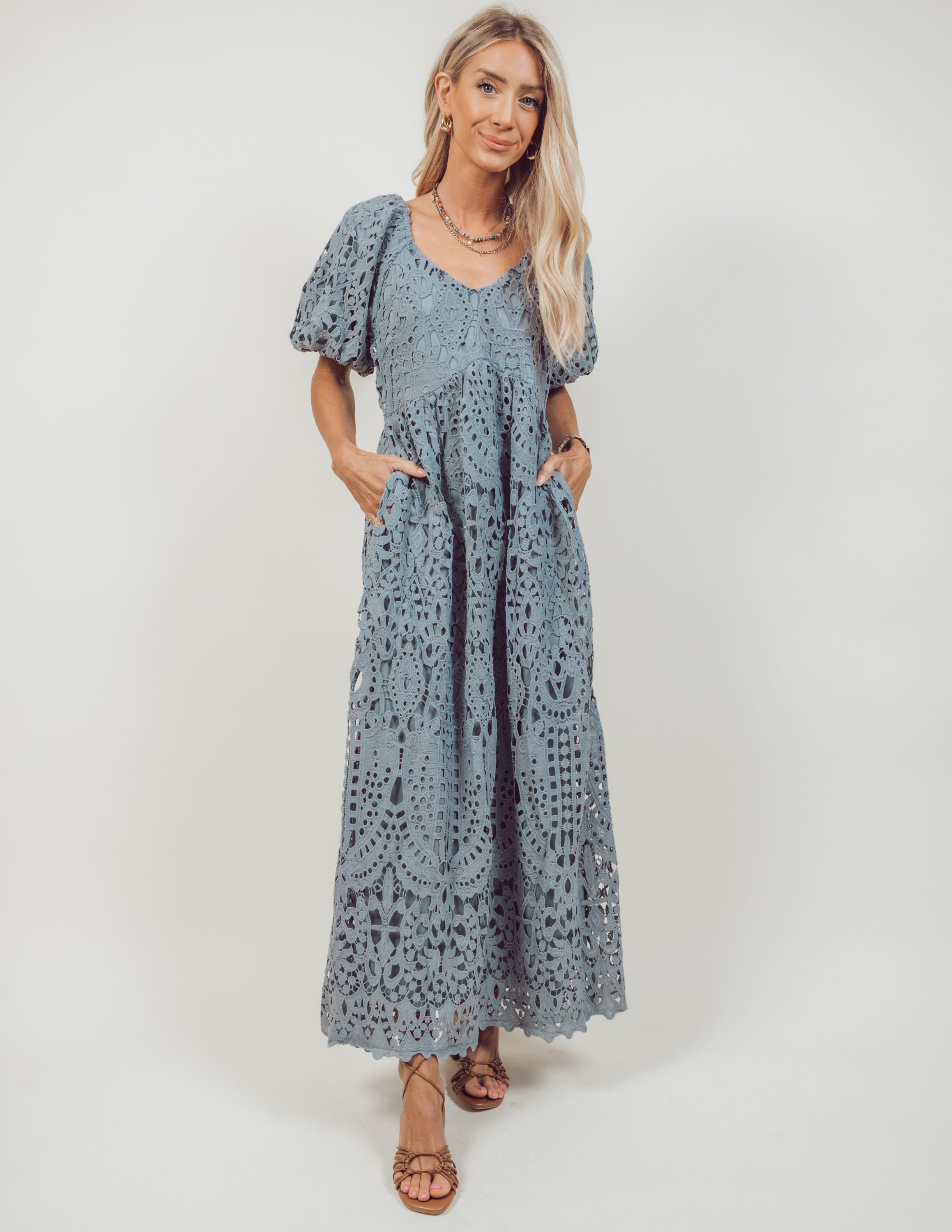 Frances Lace Midi Dress