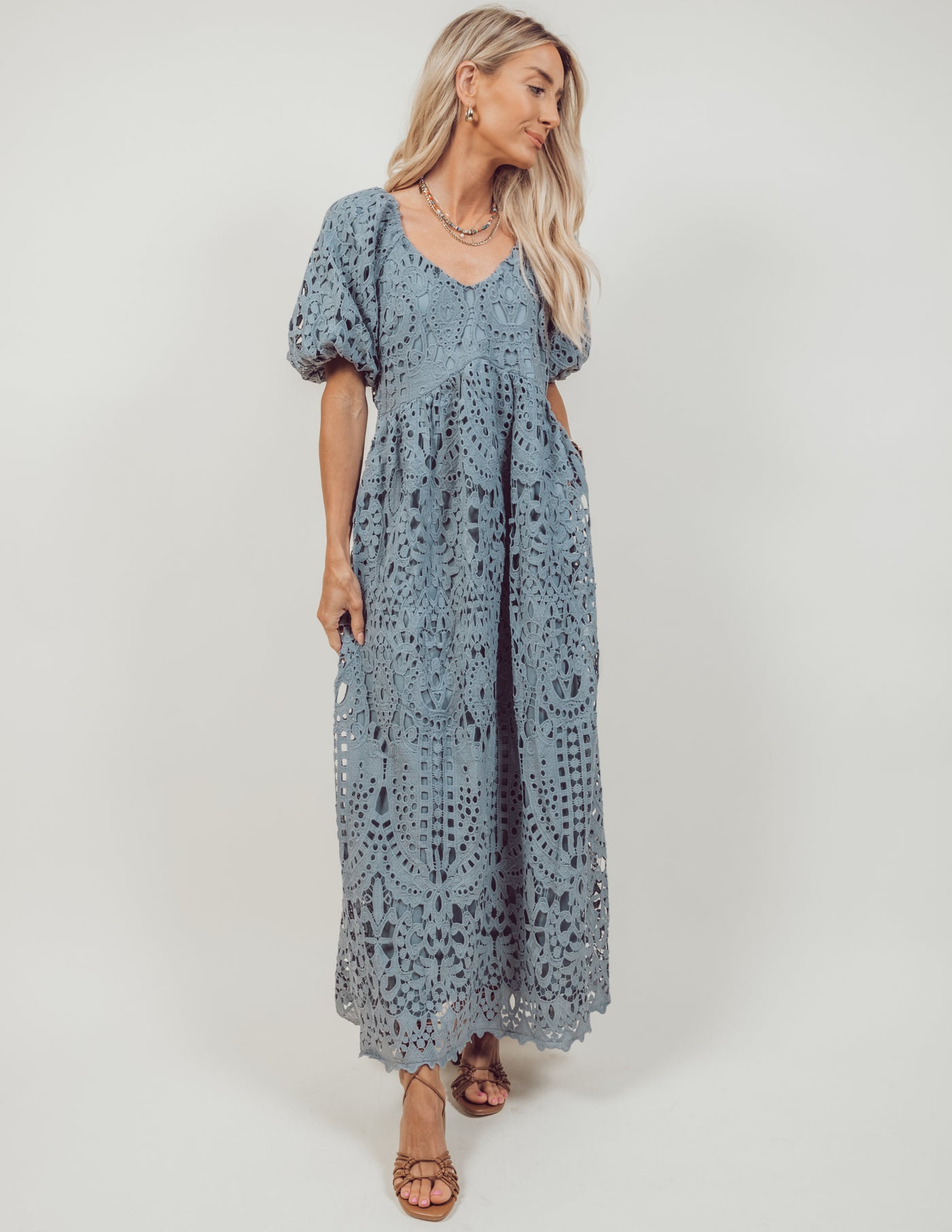 Frances Lace Midi Dress