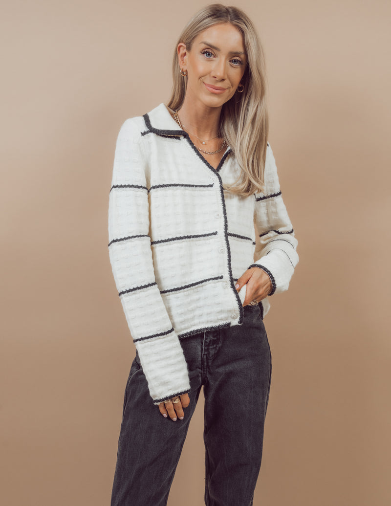 Greta Striped Cardigan