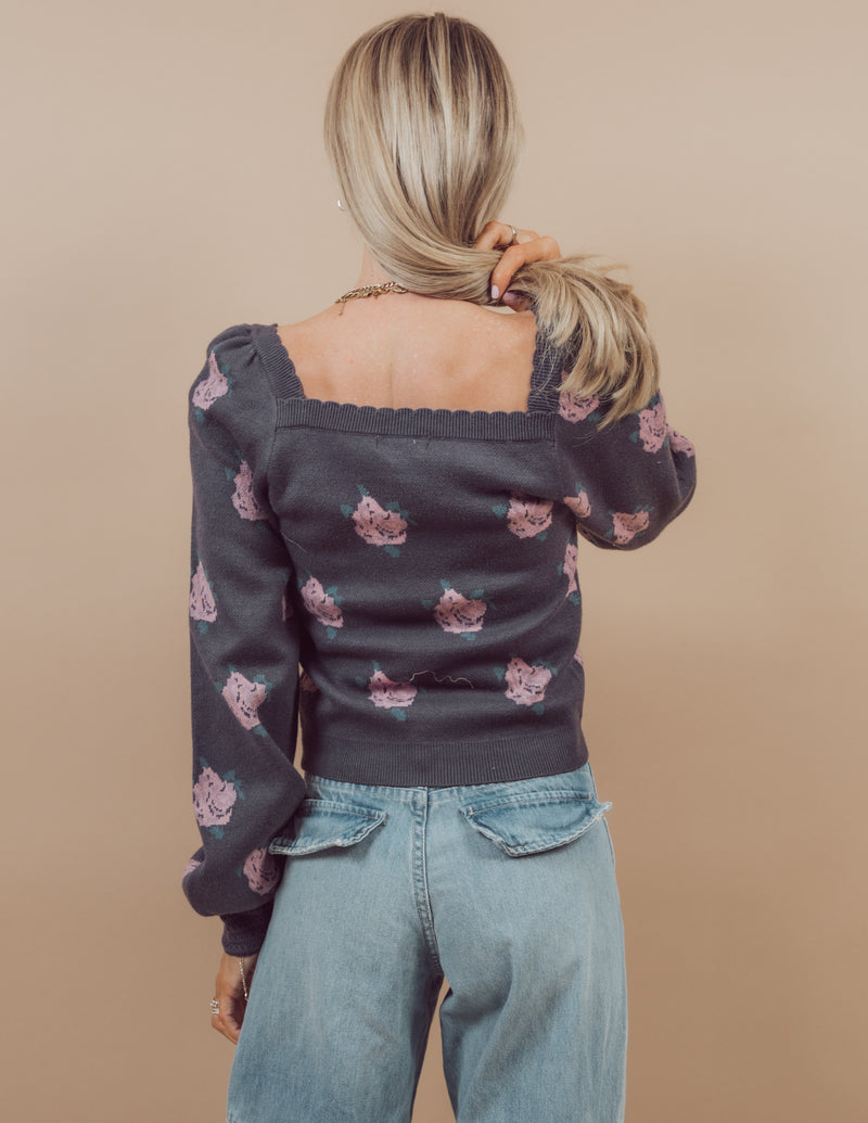 Cory Floral Sweater