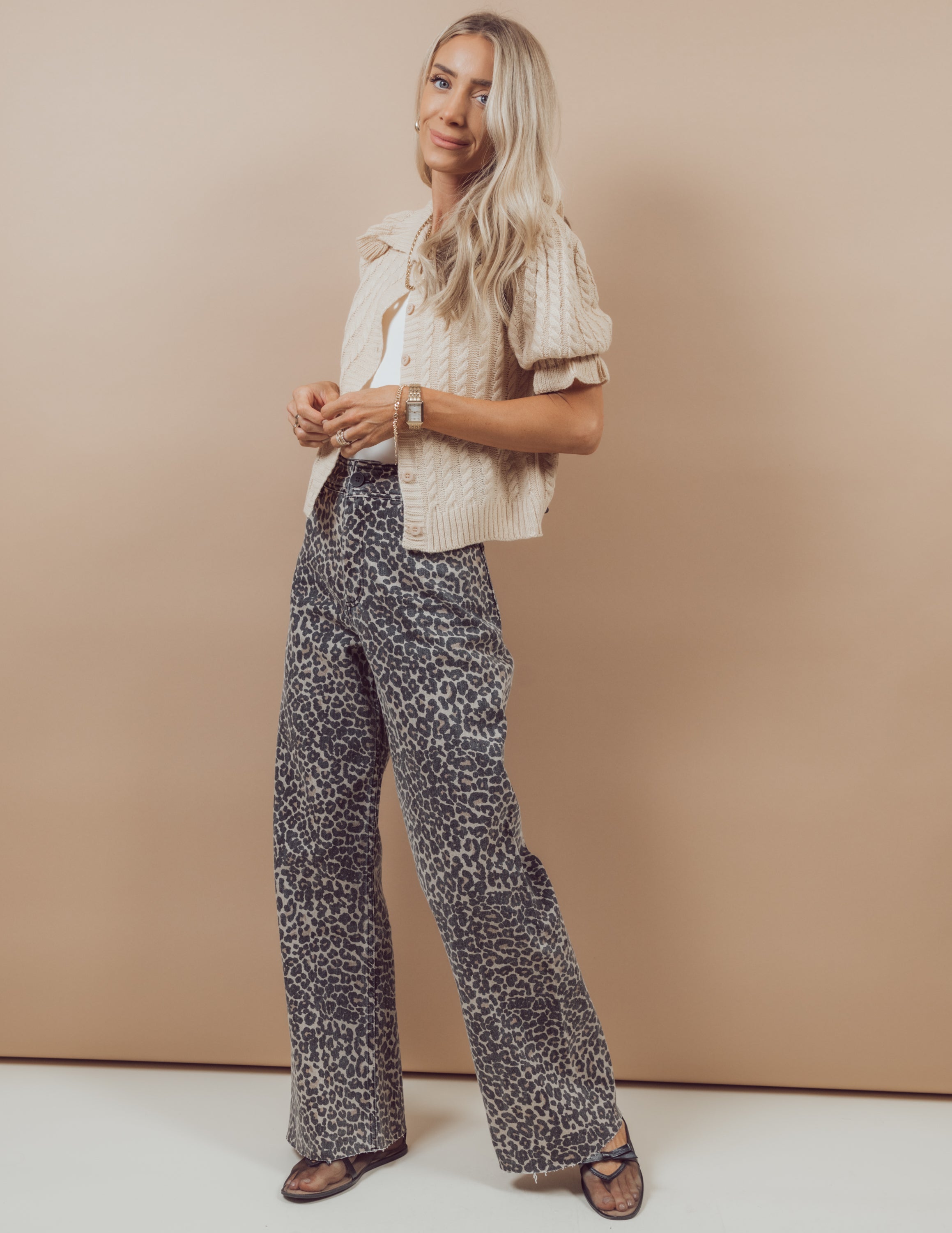 Mia Leopard Printed Pants