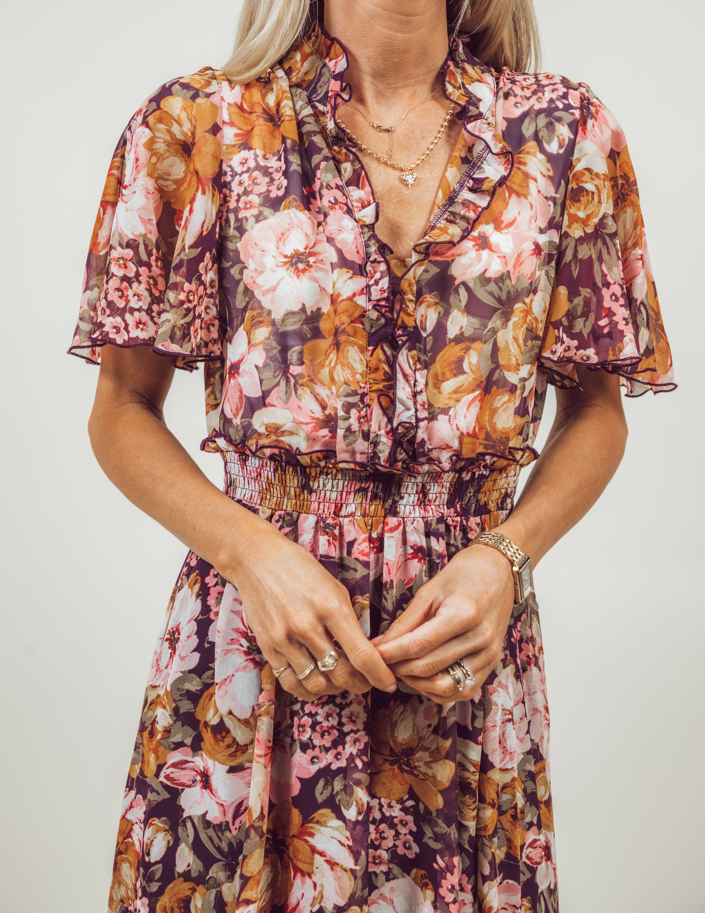 Brittany Floral Midi Dress