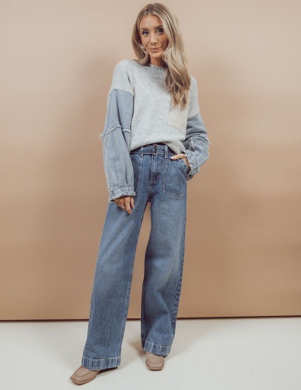 Michelle Denim Sweater