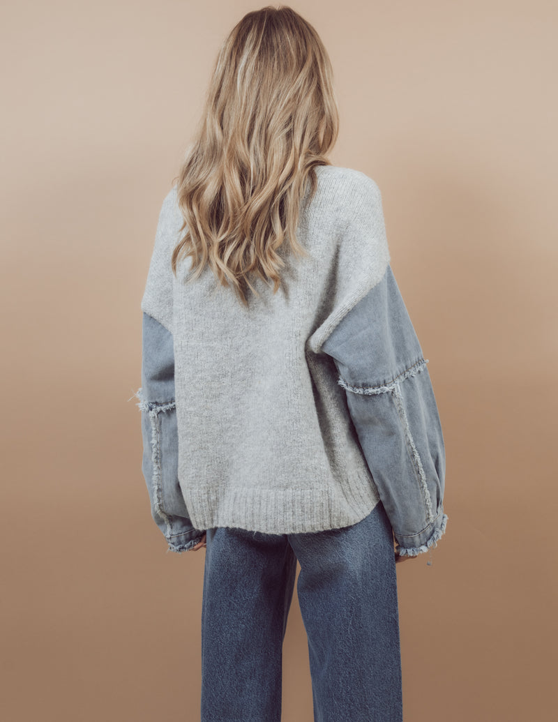 Michelle Denim Sweater