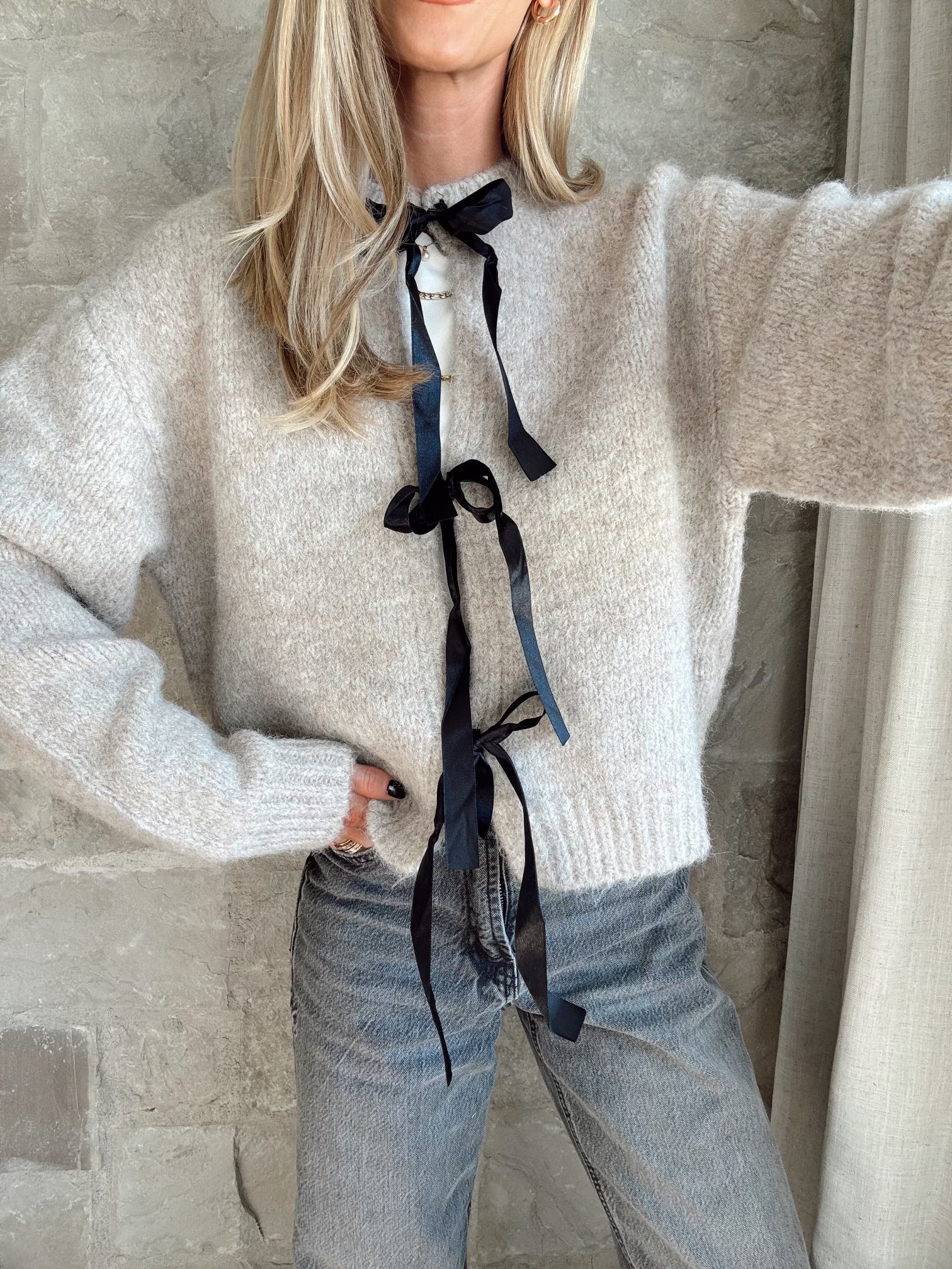 Louanna Bow Cardigan