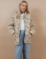 Josie Floral Sherpa Jacket