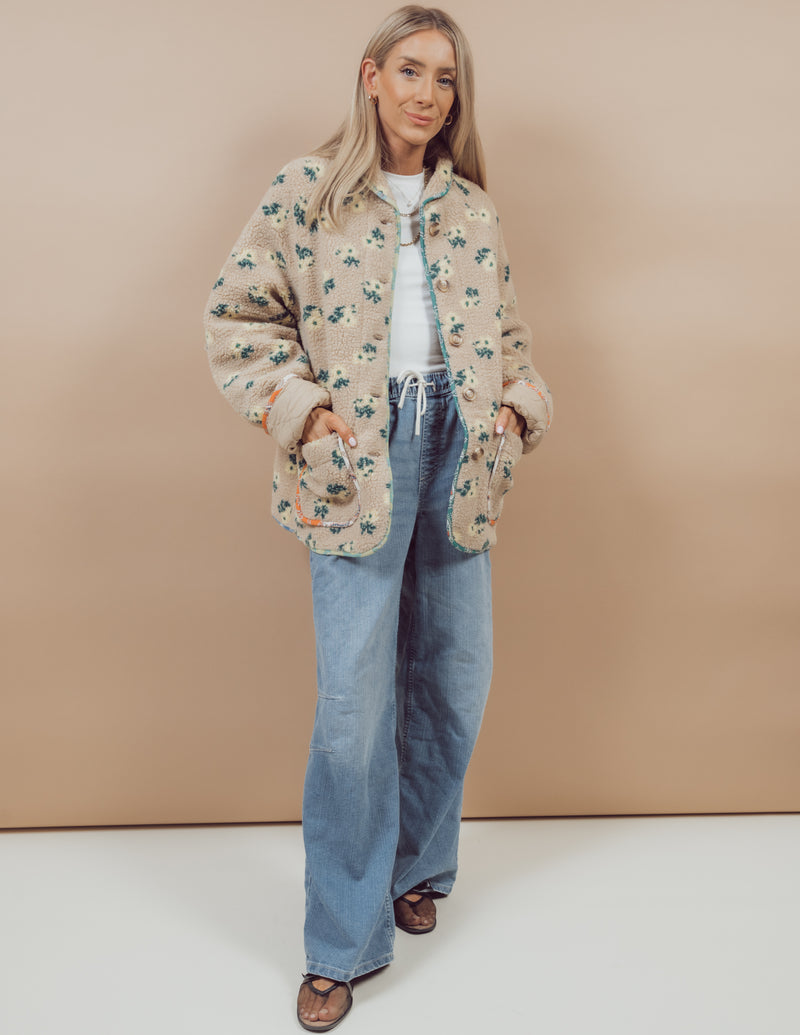 Josie Floral Sherpa Jacket