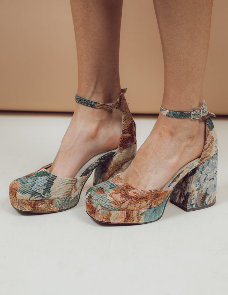 Floral Mary Janes