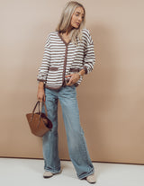 Jessica Striped Cardigan