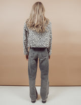 Sasha Leopard Denim Jacket