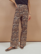 Cheetah Wide Leg Pants