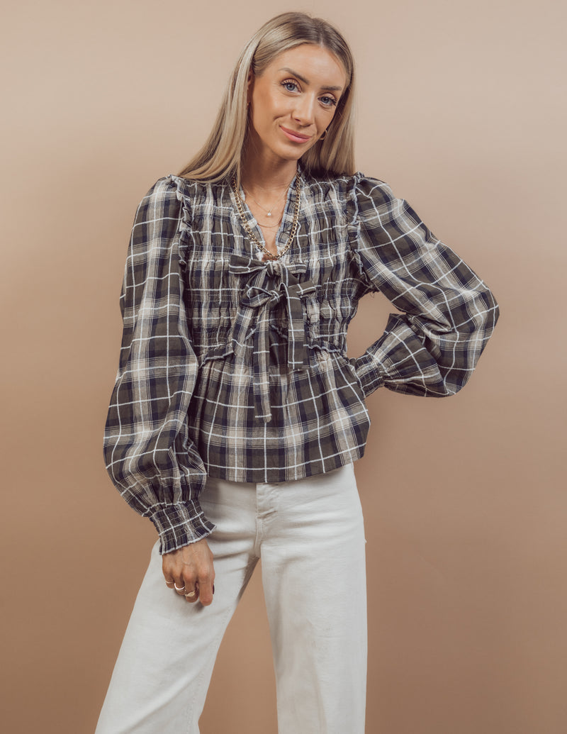 Leticia Plaid Top *RESTOCKING SOON*