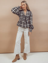 Leticia Plaid Top *RESTOCKING SOON*