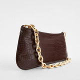 Crocodile Pattern Underarm Shoulder Bag