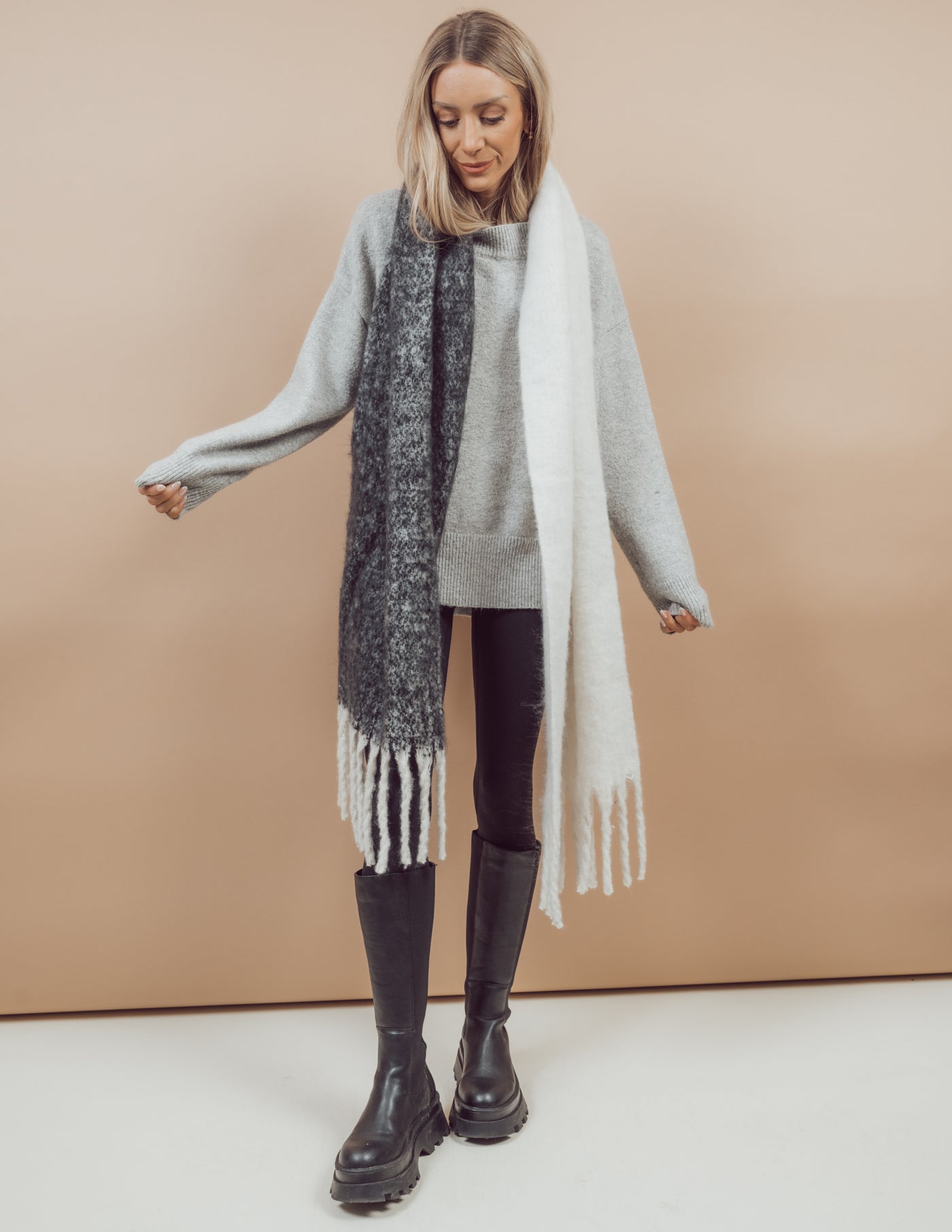 Winter Fringe Scarf