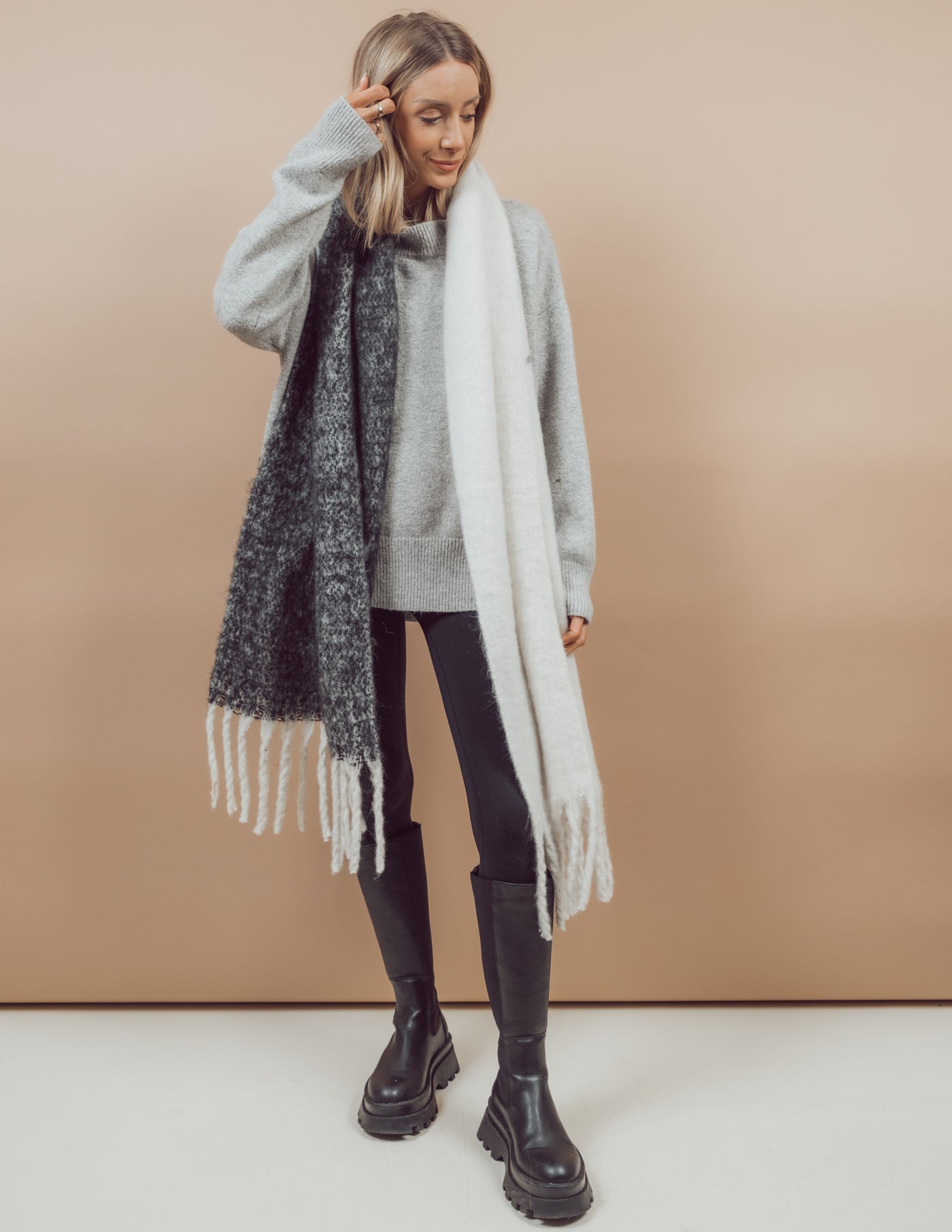 Winter Fringe Scarf