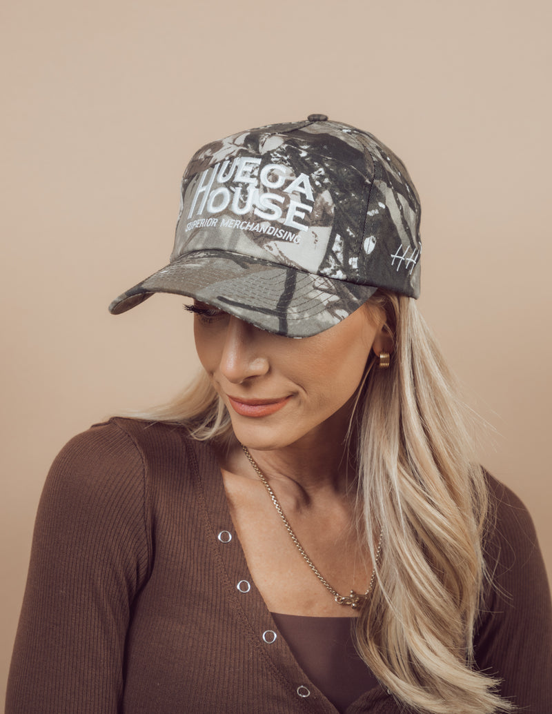 Woodland Dark Camo Hat