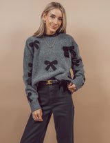 Angel Velvet Bow Sweater