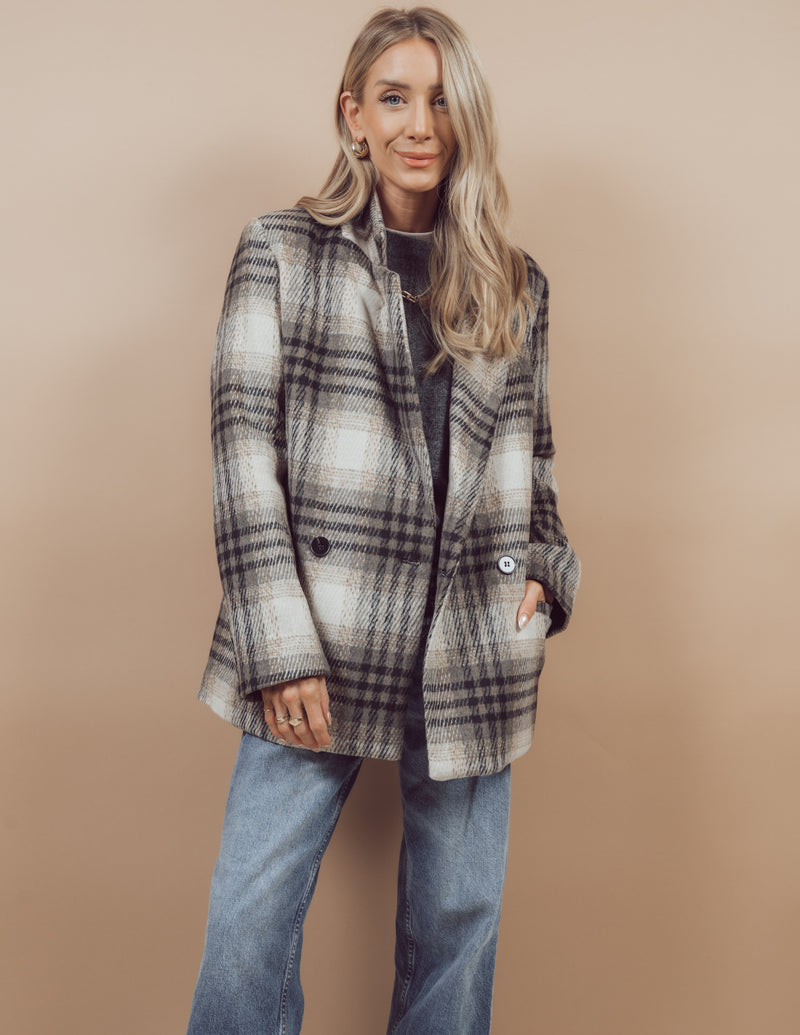 Jocelyn Plaid Blazer