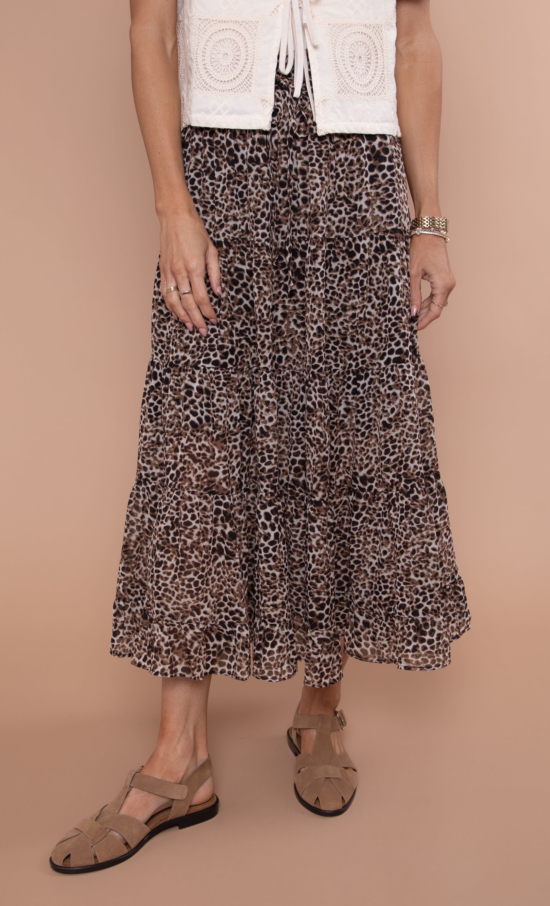 Leopard Printed Skirt