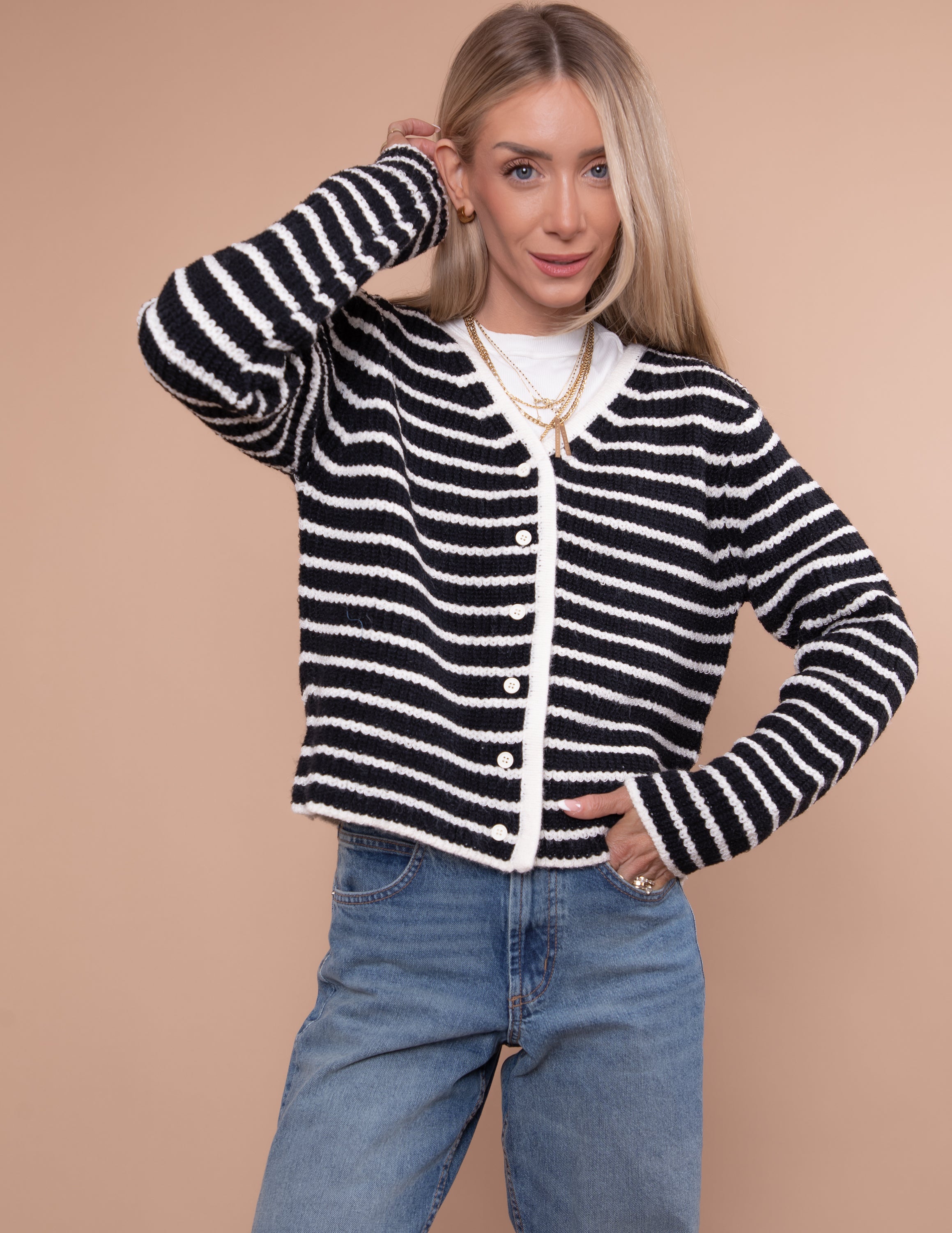 Eleanor Striped Cardigan