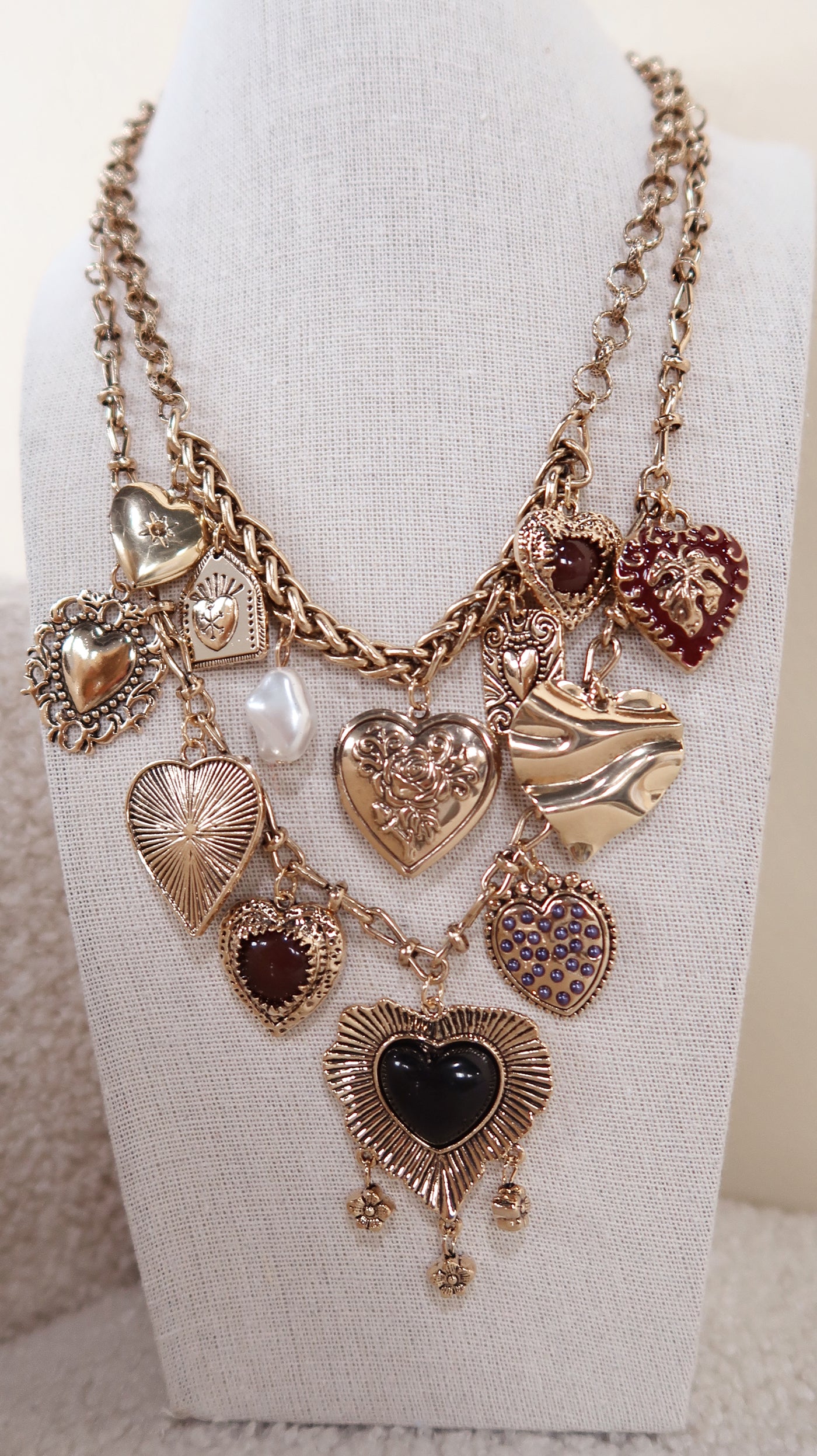 Layered Heart Necklace