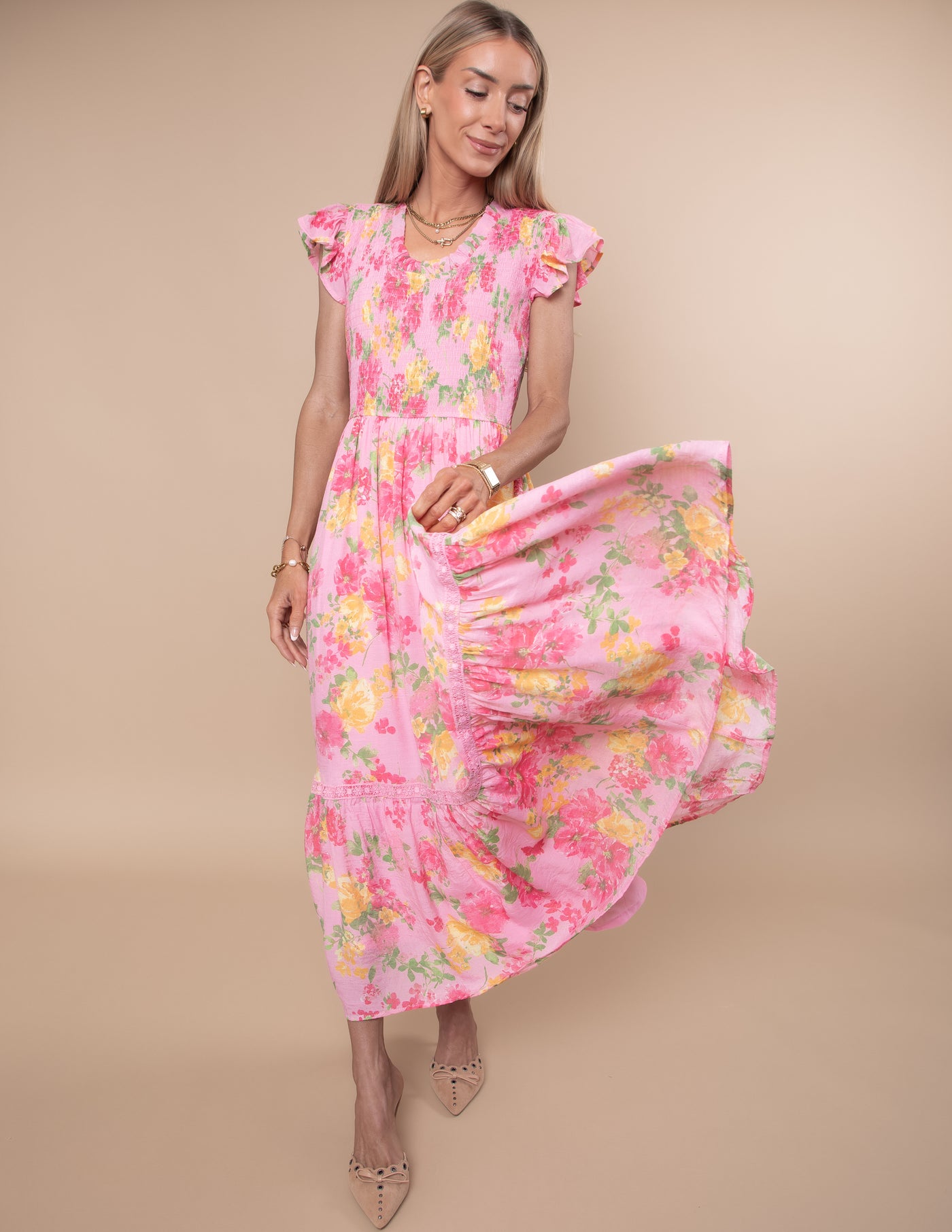 Elanora Floral Midi Dress