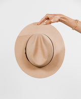 Aubrielle Flat Brim Hat