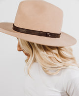 Aubrielle Flat Brim Hat