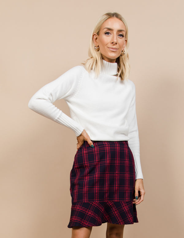 Hilary Plaid Skirt