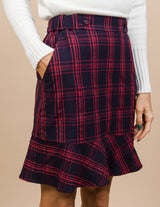 Hilary Plaid Skirt