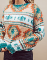 Marie Printed Sweater