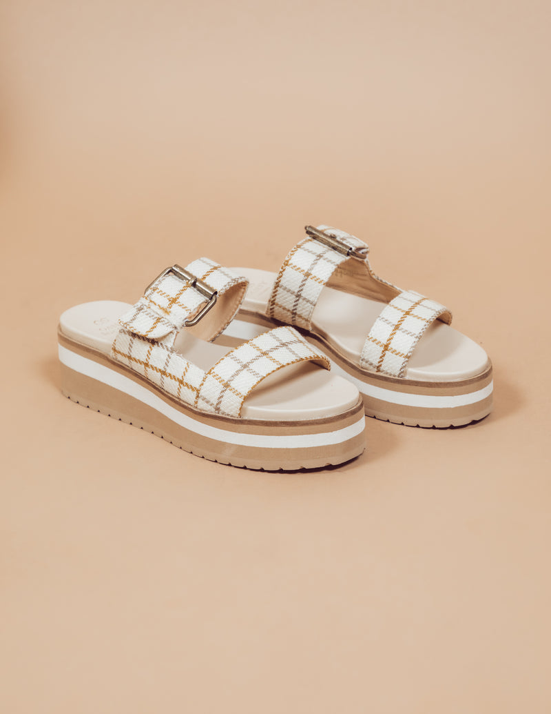 Teresa Patterned Platform Sandal