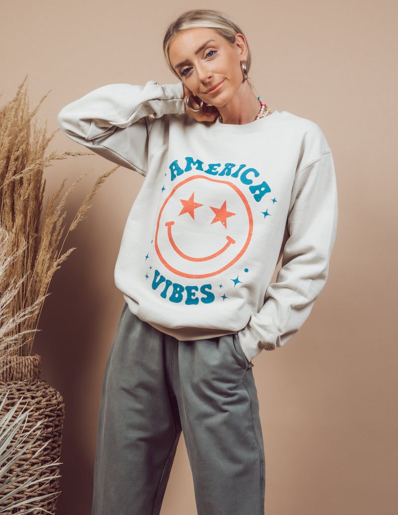 America Vibes Graphic Sweatshirt